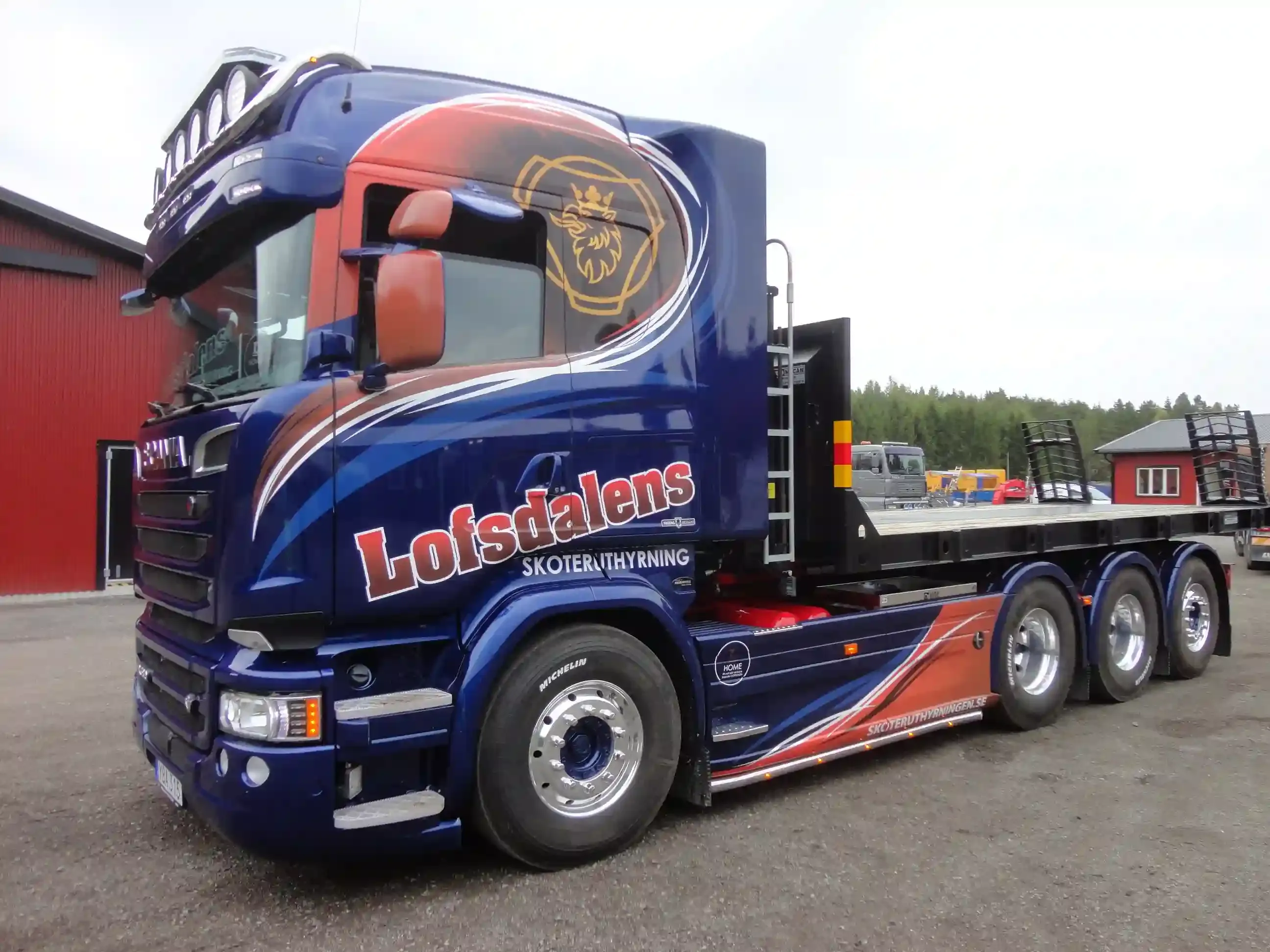 Elmia maskinflak pa bil och Farmer pa bil 011